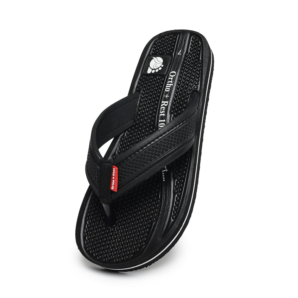 Ortho + Rest Orthopedic Men's Flip Flops with Acupressure Footbed