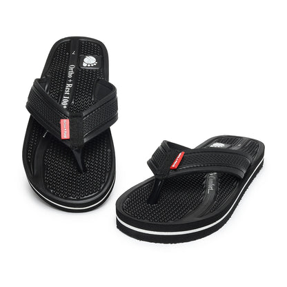 Ortho + Rest Orthopedic Men's Flip Flops with Acupressure Footbed