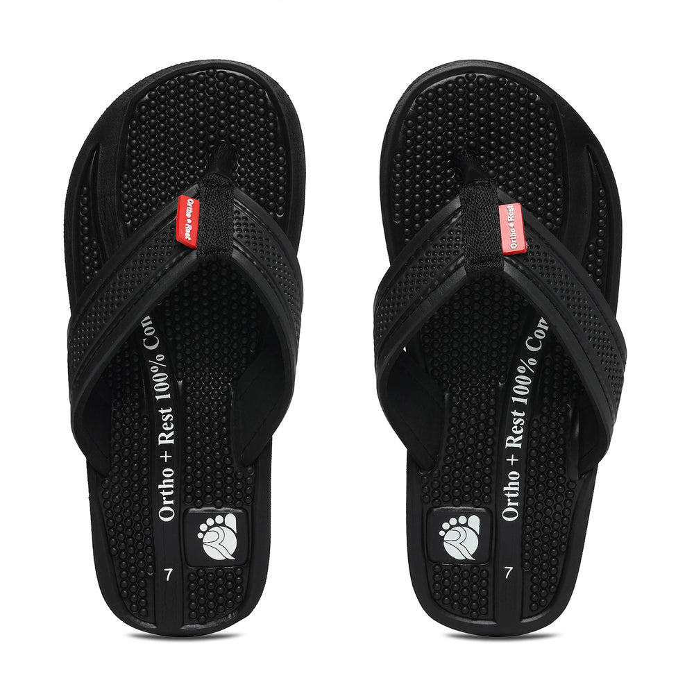 Ortho + Rest Orthopedic Men's Flip Flops with Acupressure Footbed