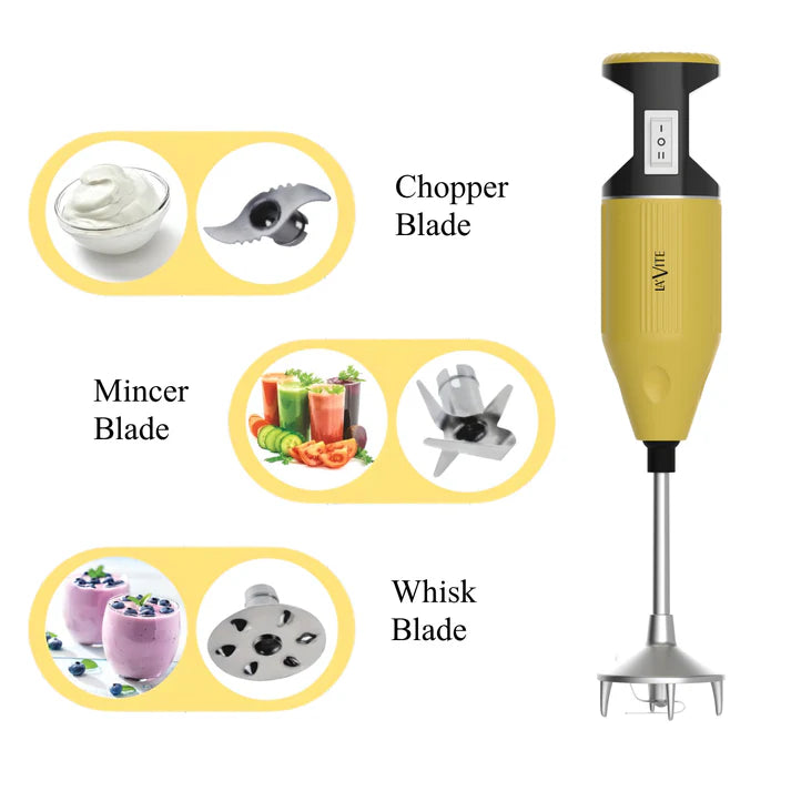 Hand Blender with Attachments and Wall Mounting Bracket