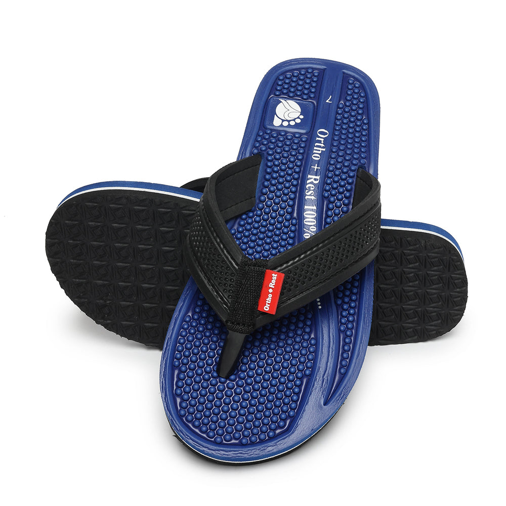 Ortho + Rest Orthopedic Men's Flip Flops with Acupressure Footbed
