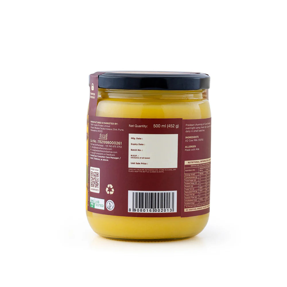 Two Brothers Organic Farms India A2 Ghee