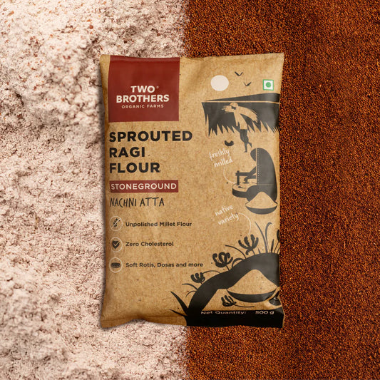 Two Brothers Organic Farms Sprouted Ragi Malt Nachni Satva