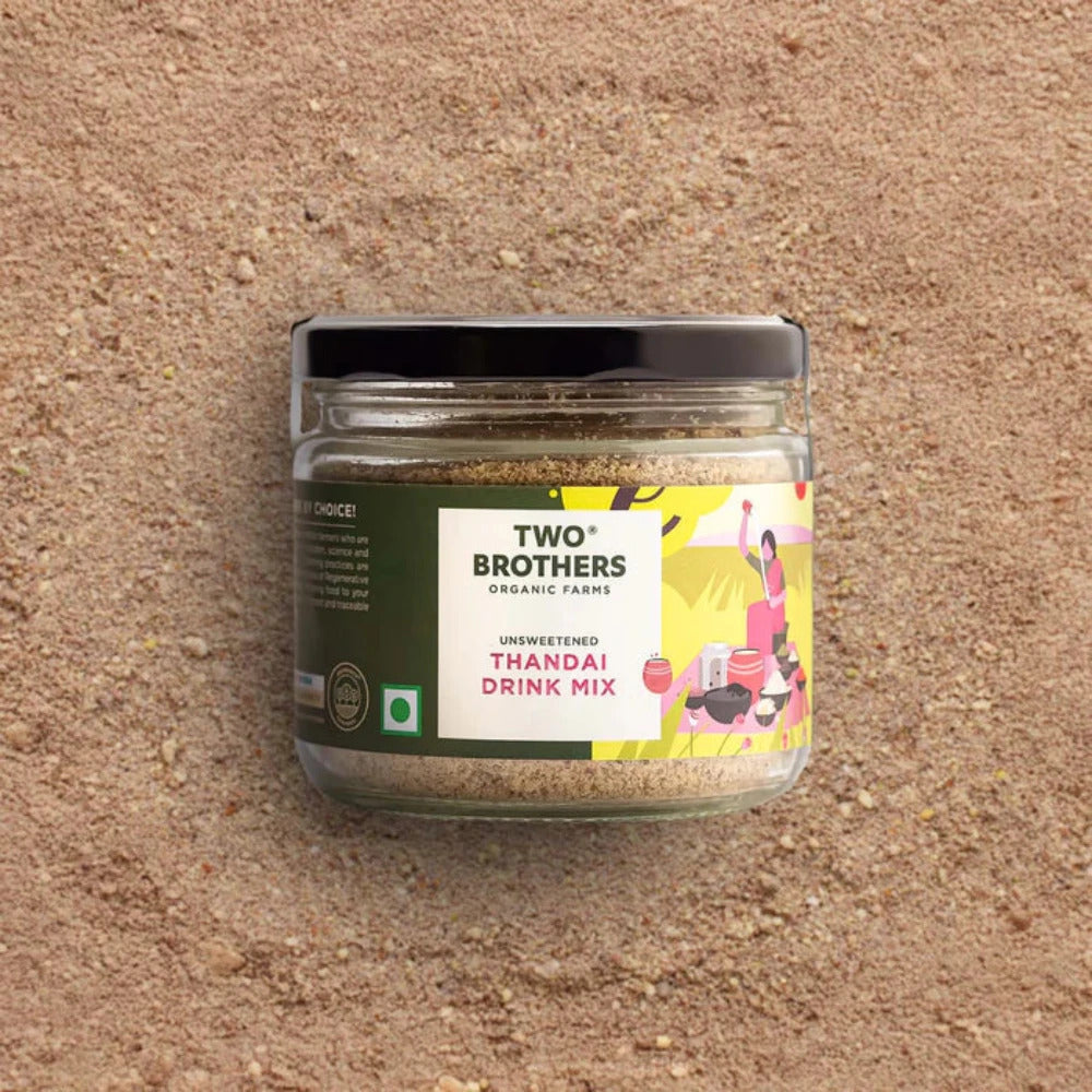 Two Brothers India Farms Healthy Thandai Drink Mix Masala Powder
