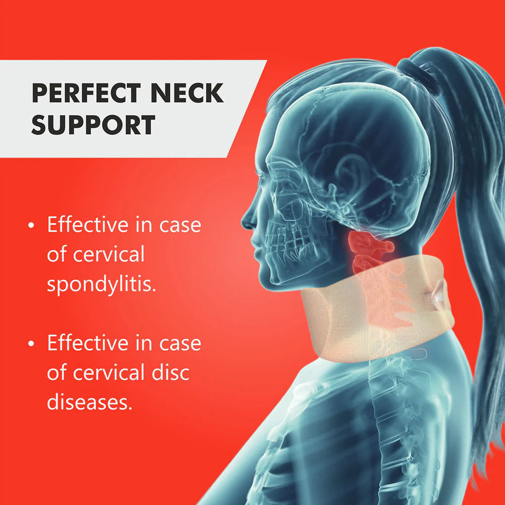 SAMSON Soft Cervical Collar (Firm Density) for Neck Support, Pain Relief, and Injury Recovery