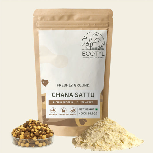 Ecotyl's Sattu Atta - Roasted Gram Flour - 400 Grams