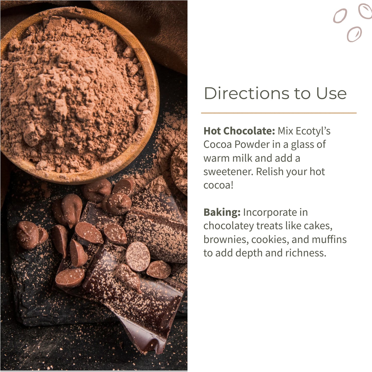 Ecotyl's Unsweetened Cocoa Powder 150 g