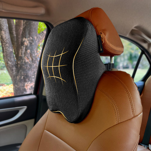 Betterhood Car Neck Rest Pillow - Ergonomic Memory Foam Headrest Cushion