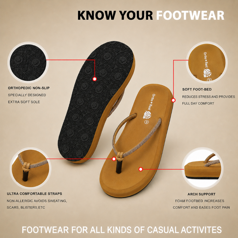 Ortho + Rest Ortho Orthopedic FlipFlops for Women
