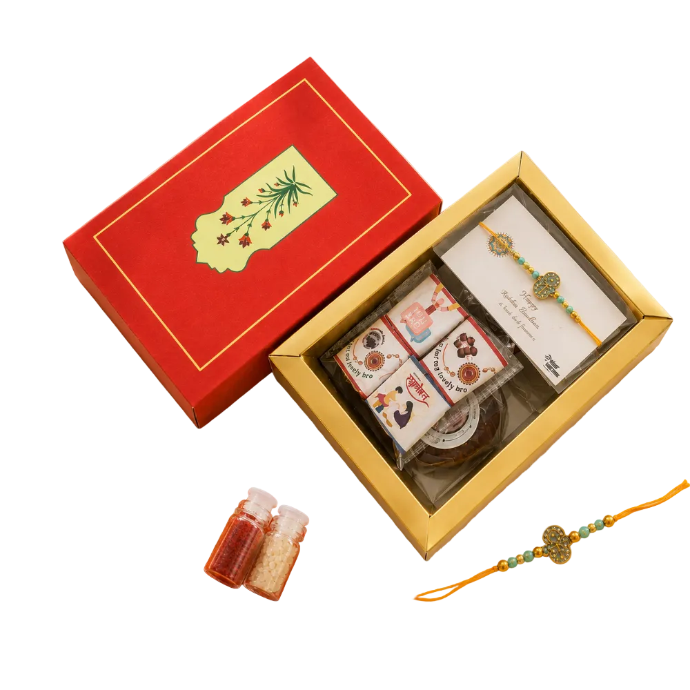 Nutri Couture Cute Mini Rakhi Hamper Box- NCR26.10