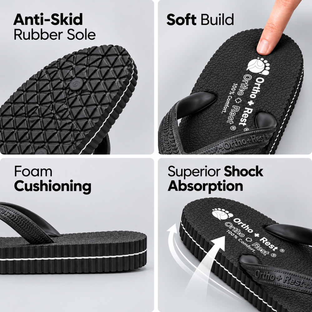 Ortho + Rest Hawaii Chappal Orthopedic Comfort Ortho Care, Unisex
