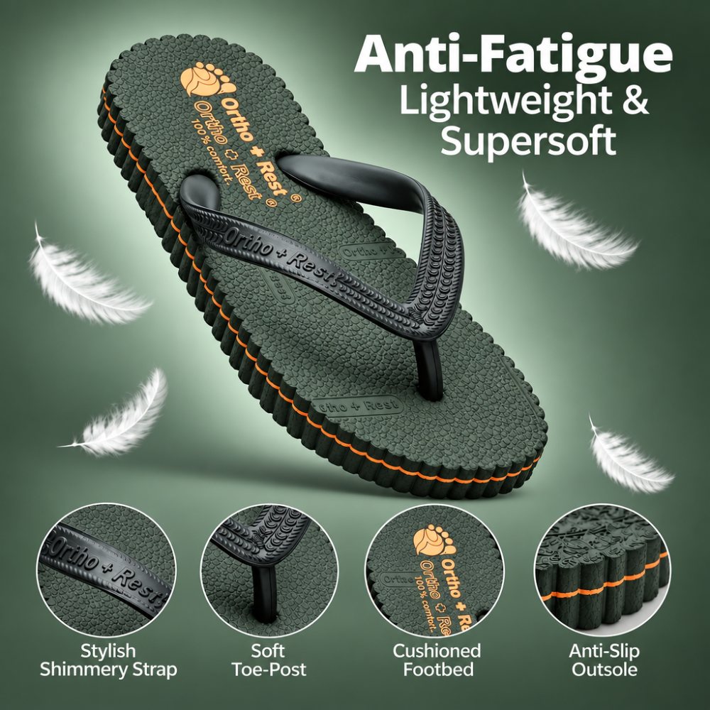 Ortho + Rest Hawaii Chappal Orthopedic Comfort Ortho Care, Unisex