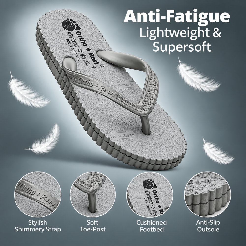 Ortho + Rest Hawaii Chappal Orthopedic Comfort Ortho Care, Unisex
