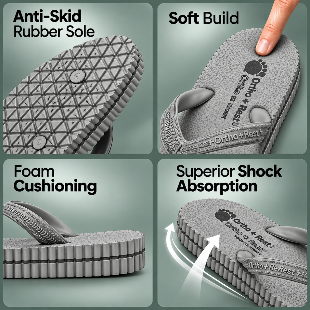 Ortho + Rest Hawaii Chappal Orthopedic Comfort Ortho Care, Unisex