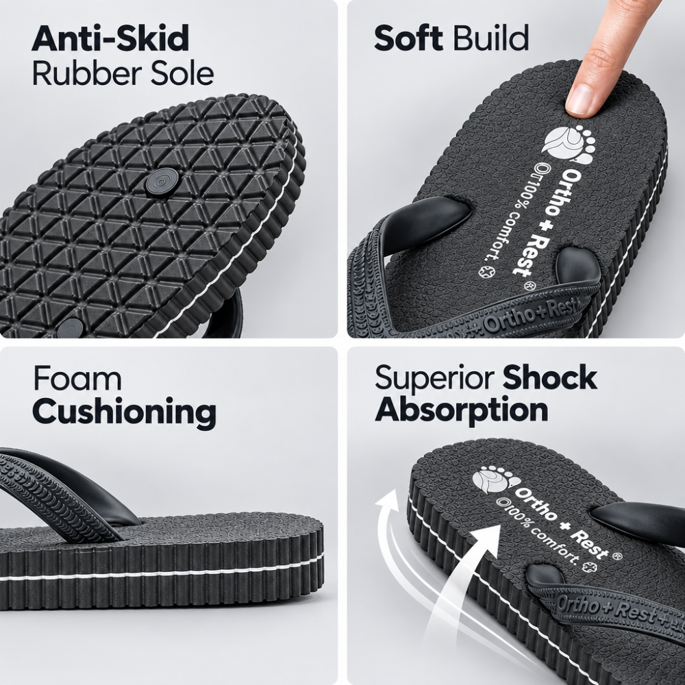 Ortho + Rest Hawaii Chappal Orthopedic Comfort Ortho Care, Unisex