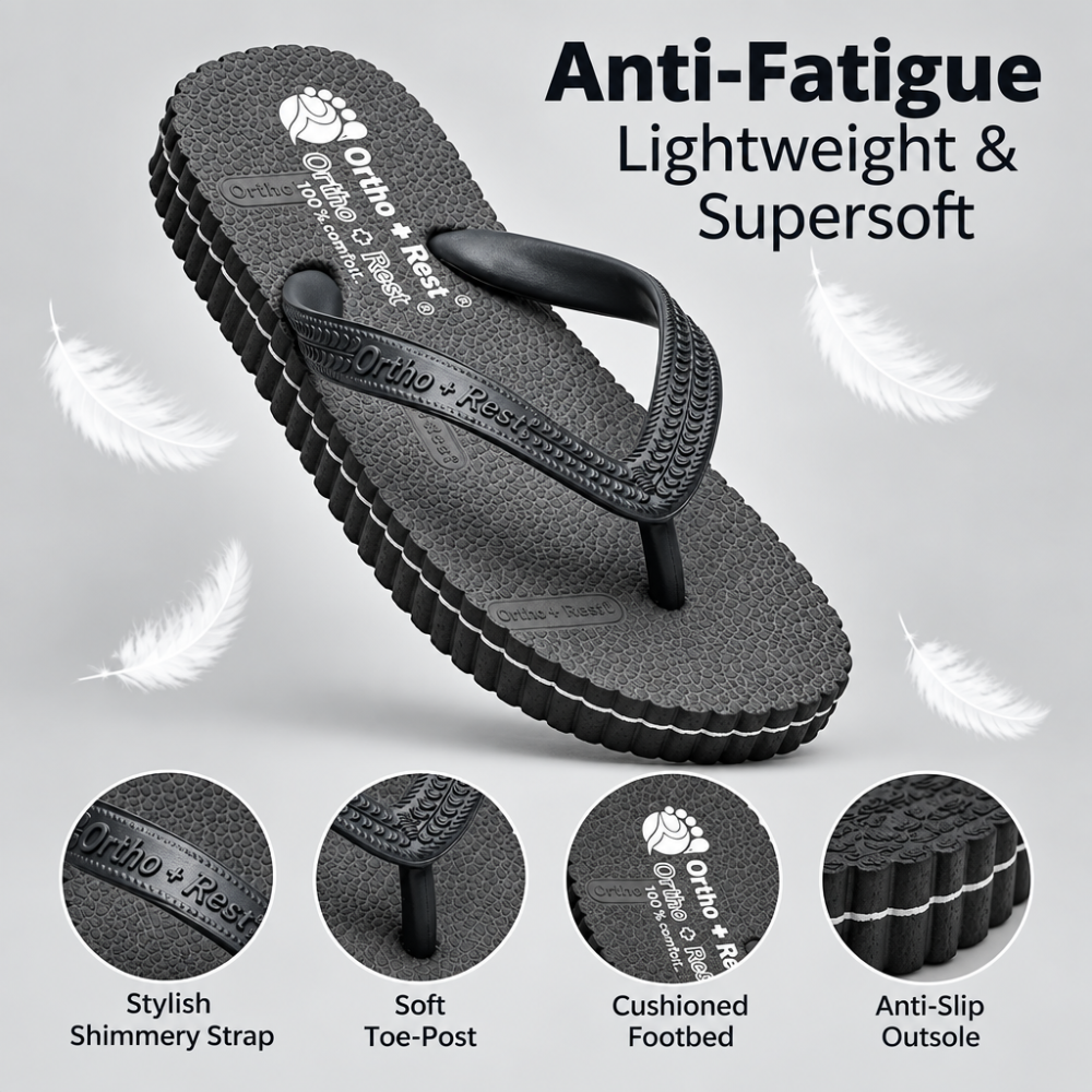 Ortho + Rest Hawaii Chappal Orthopedic Comfort Ortho Care, Unisex
