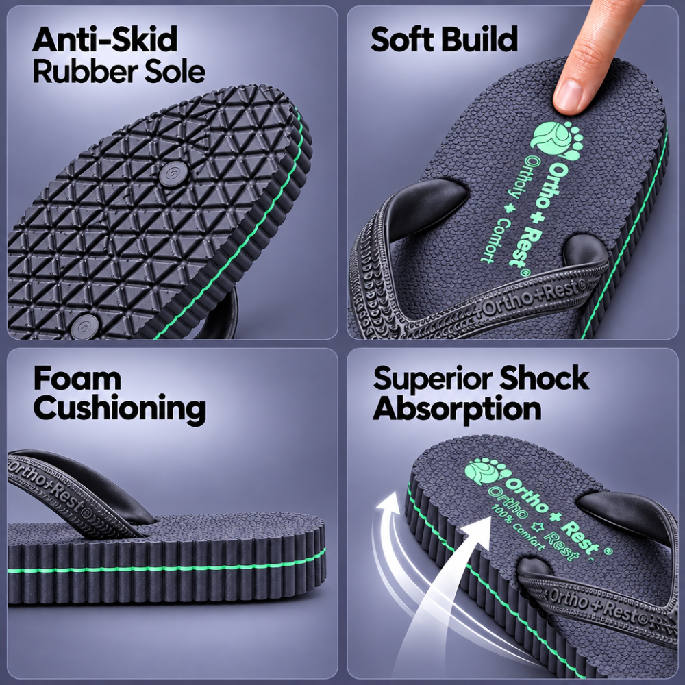 Ortho + Rest Hawaii Chappal Orthopedic Comfort Ortho Care, Unisex