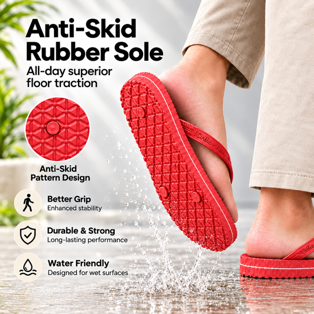 Ortho + Rest Hawaii Chappal Orthopedic Comfort Ortho Care, Unisex