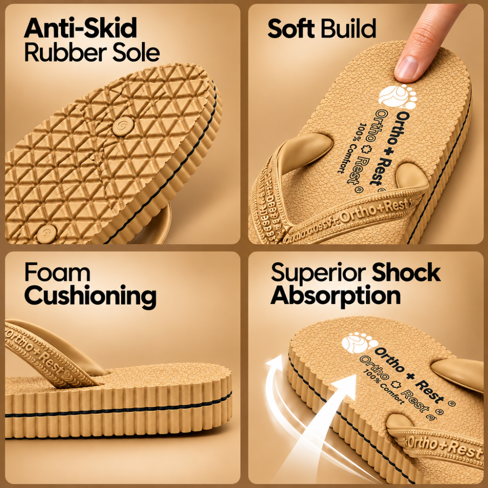 Ortho + Rest Hawaii Chappal Orthopedic Comfort Ortho Care, Unisex