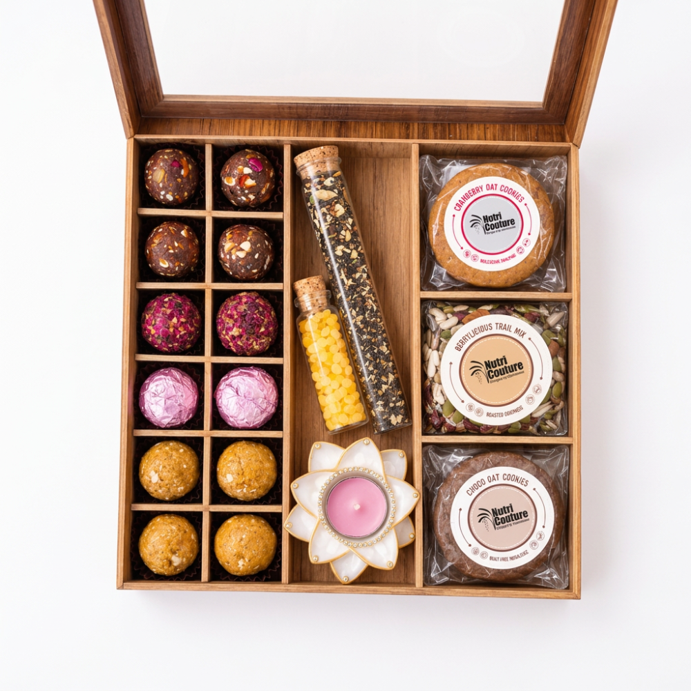 Nutri Couture The Grand Diwali Mithai & Treats Hamper - NCD26.12