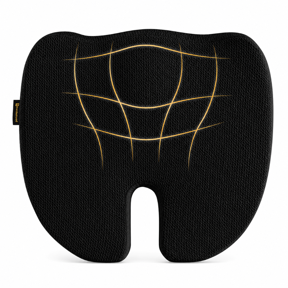 Betterhood Coccyx Memory Foam Chair Cushion for Seat, Ergonomic Design