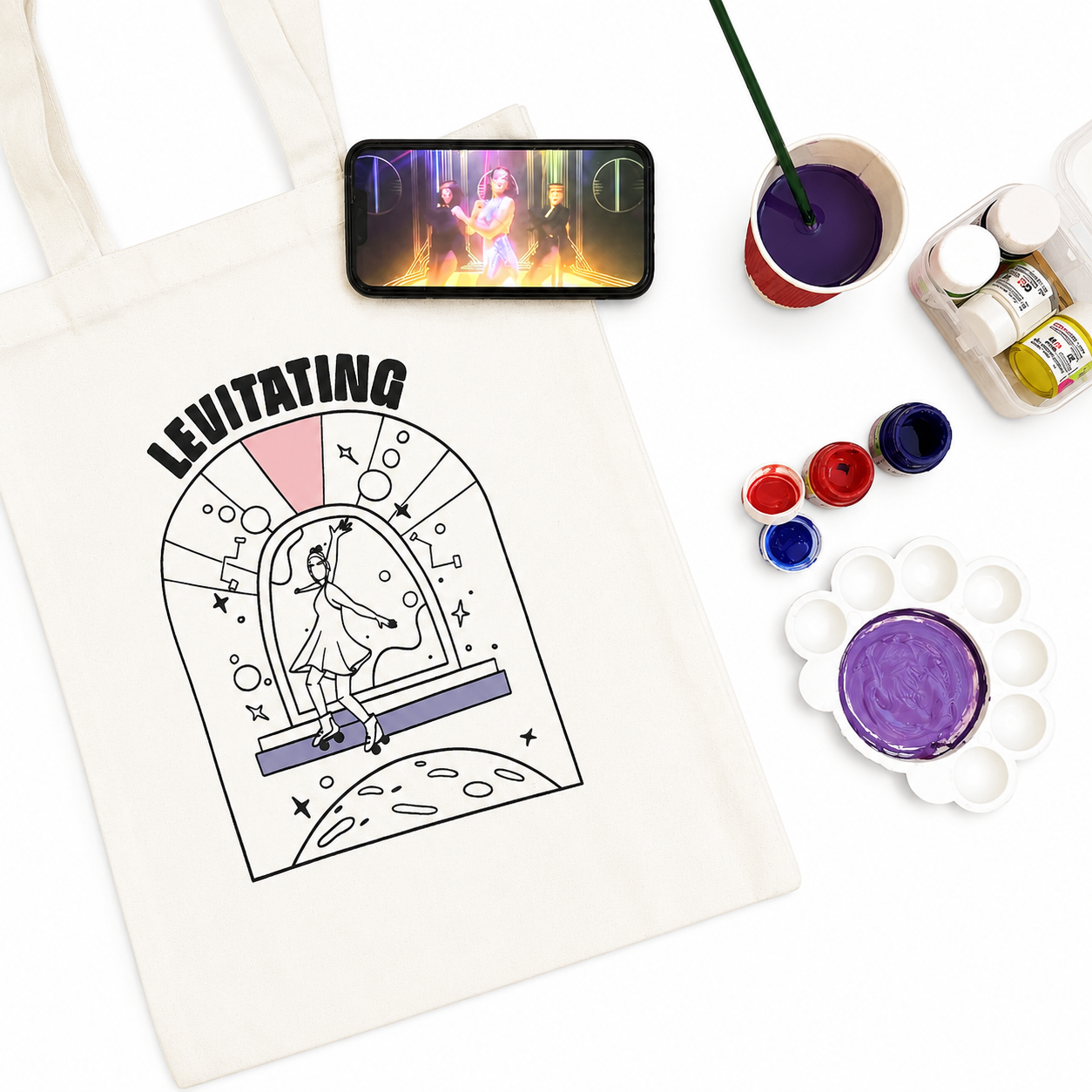 Kitsters DIY Tote Bag Painting Kit