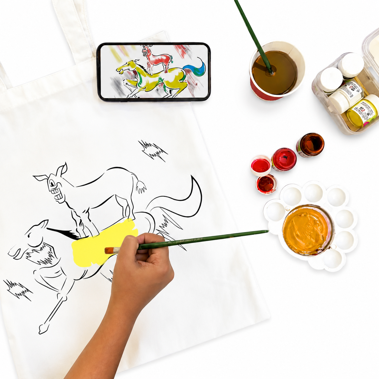 Kitsters DIY Tote Bag Painting Kit