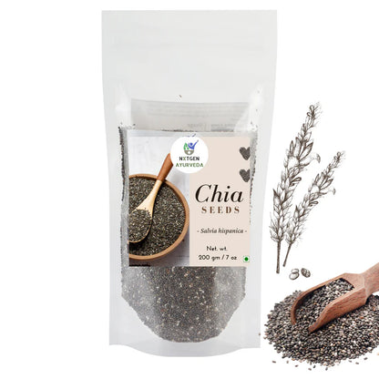 Nxtgen Ayurveda Chia Seeds Raw - 200 gms