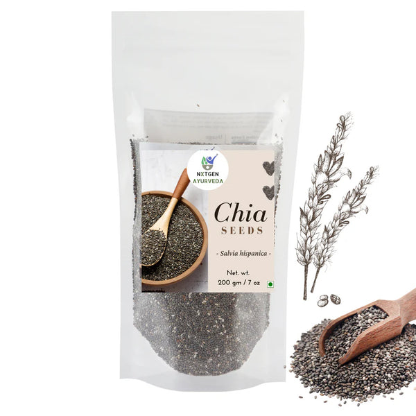 Nxtgen Ayurveda Chia Seeds Raw - 200 gms