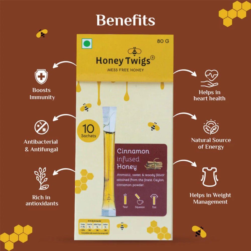 Honey Twigs Cinnamon Infused Honey