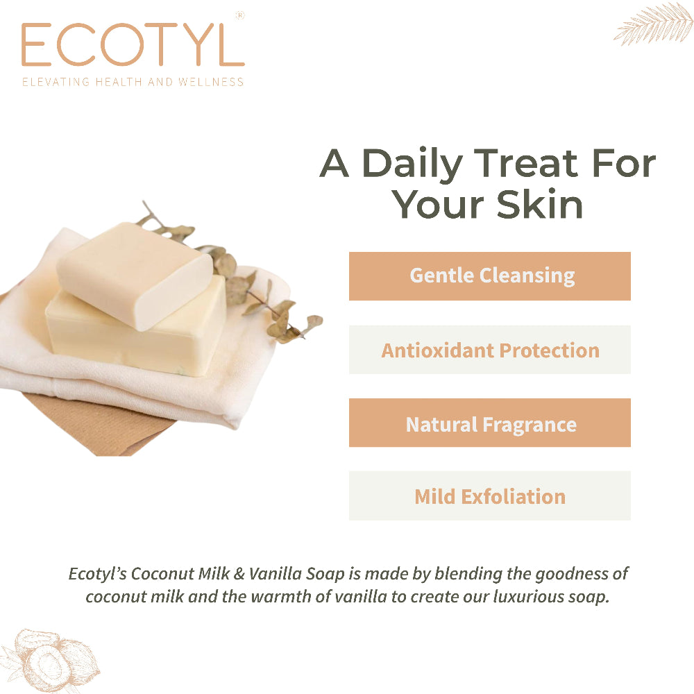 Ecotyl Coconut Milk Soap with Vanilla Set of 2
