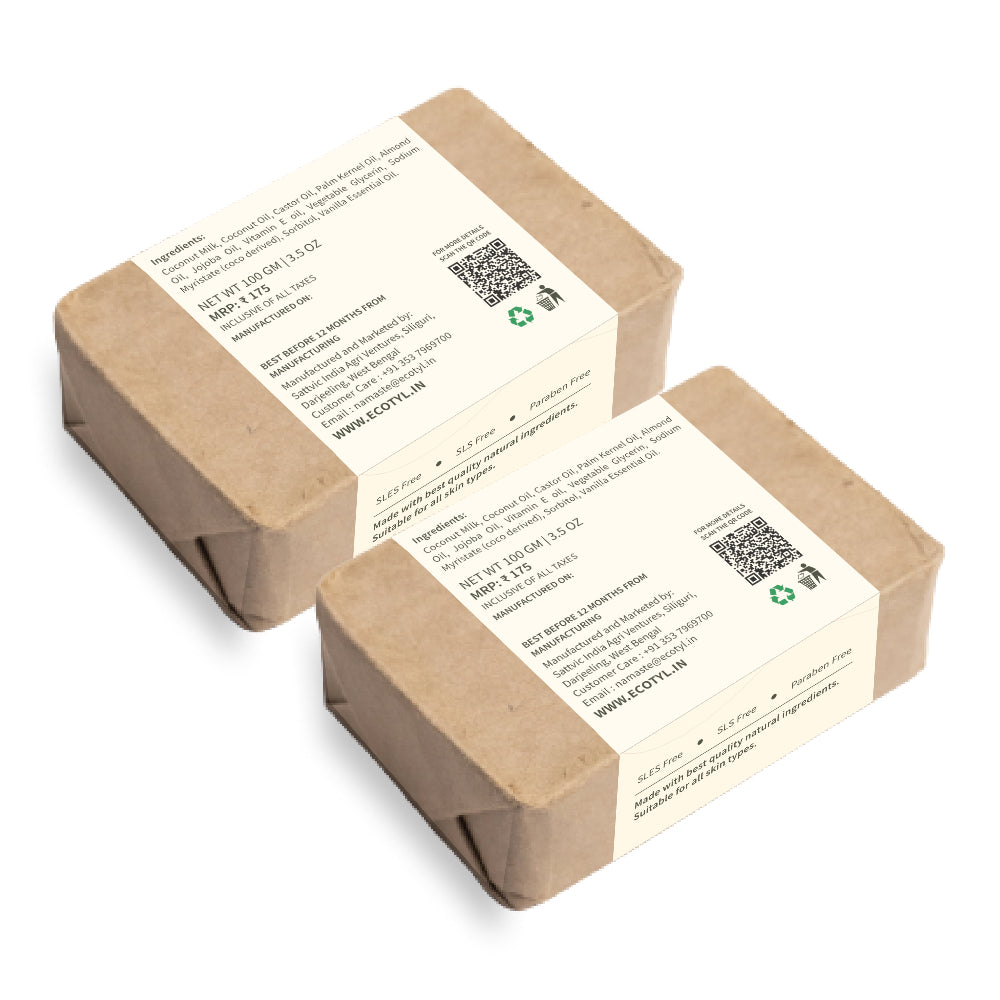 Ecotyl Coconut Milk Soap with Vanilla Set of 2