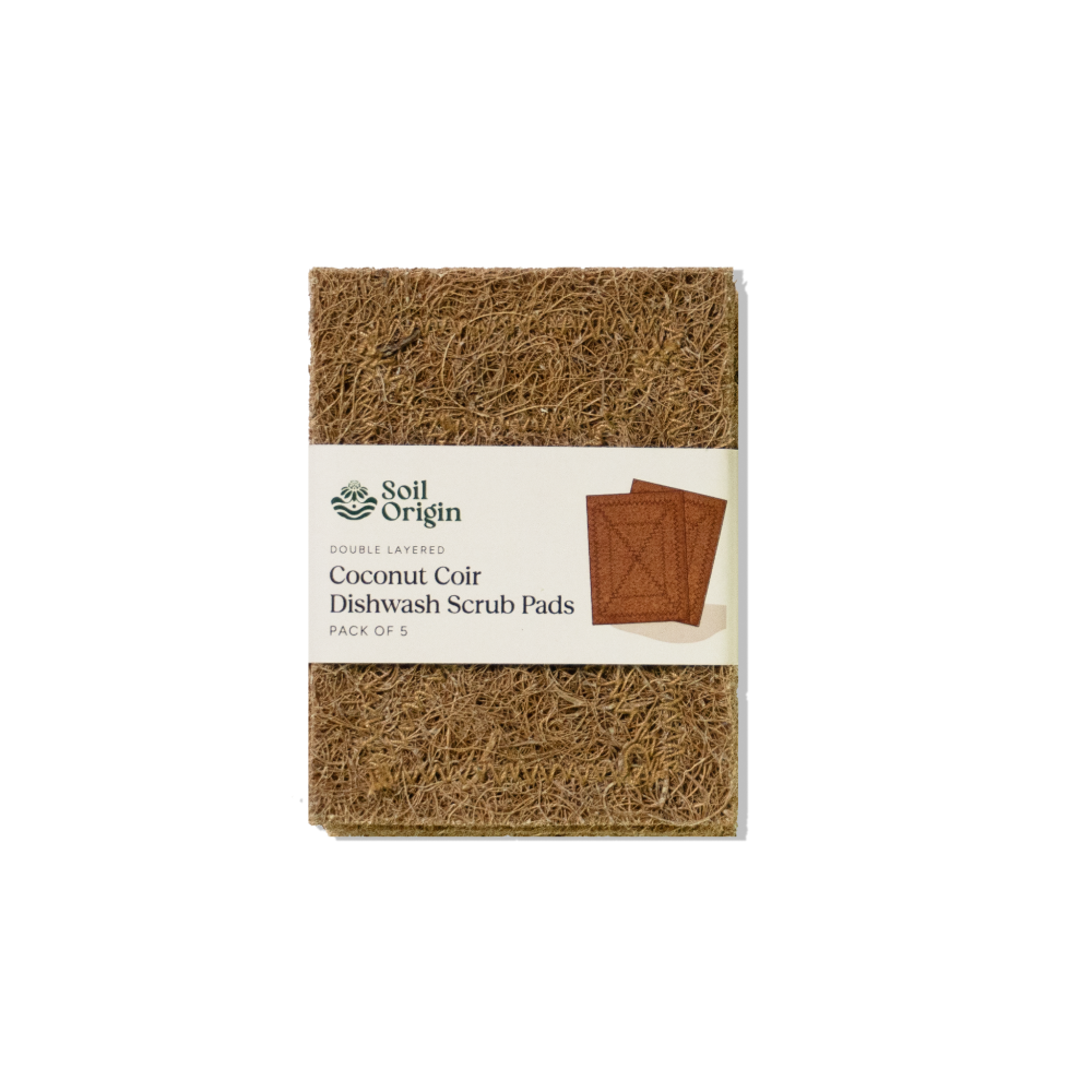 Soil Origin Coconut Coil Scrubber Pad (Dishwasher) - Set of 5