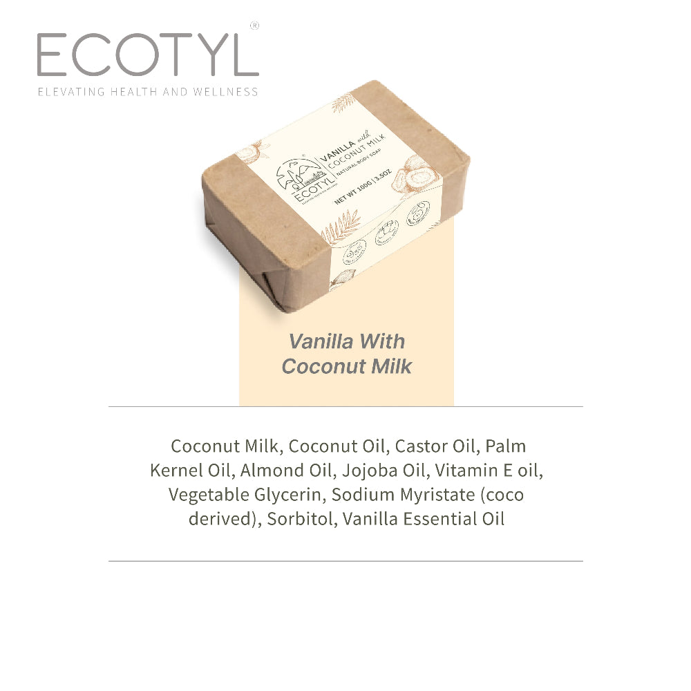 Ecotyl Coconut Milk Soap with Vanilla Set of 2