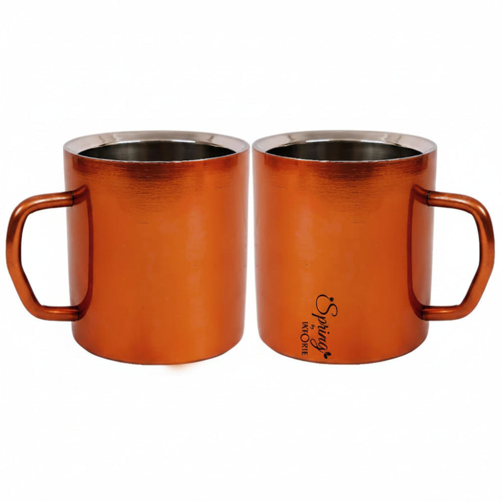 LA' FORTE Stainless Steel Coffee and Tea Mugs