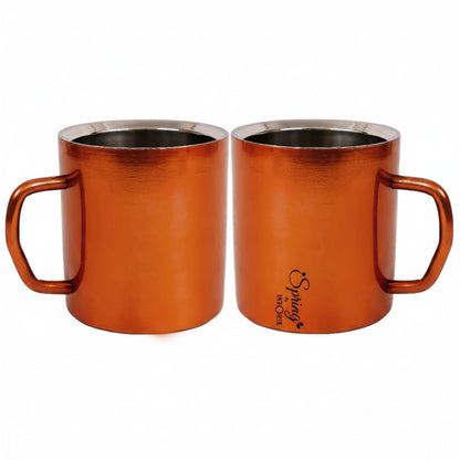 LA' FORTE Stainless Steel Coffee and Tea Mugs