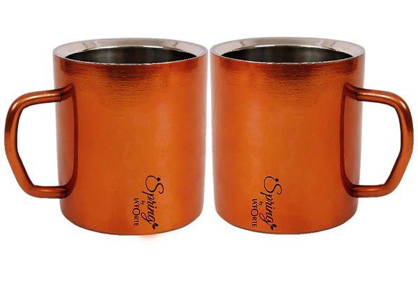 LA' FORTE Stainless Steel Coffee and Tea Mugs