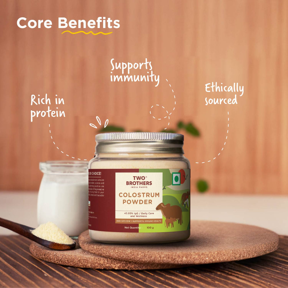 Two Brothers India Farms Colostrum Powder | A2 Cows Colostrum Milk