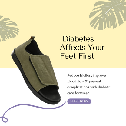 Leaf Diabetic Comfy Pro Buddy Sandal for Reduction of Burning and Loss of Sensation 1 Strap