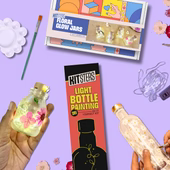 DIY COMBO: Floral Glow Jar Kit & DIY Light Bottle Painting Kit