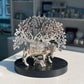 999 Silver Tree of Life with Cow and Calf