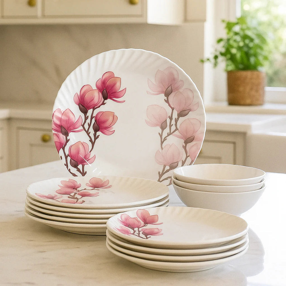 Comfy Homes Round Melamine 41 Pieces Dinner Set