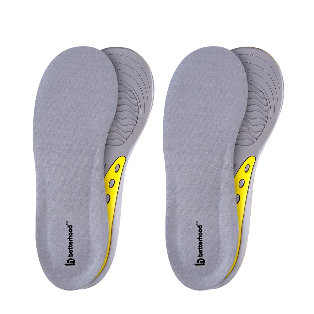 Betterhood Dual Gel Insoles All-Day Comfort Orthotic Gel Shoe Inserts for Men & Women