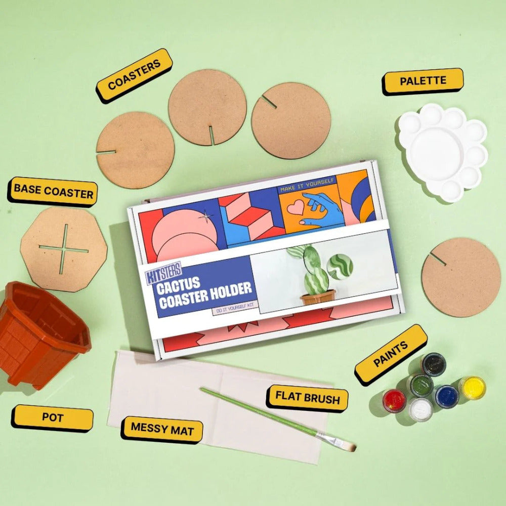 Kitsters DIY Cactus Coaster Holder Kit