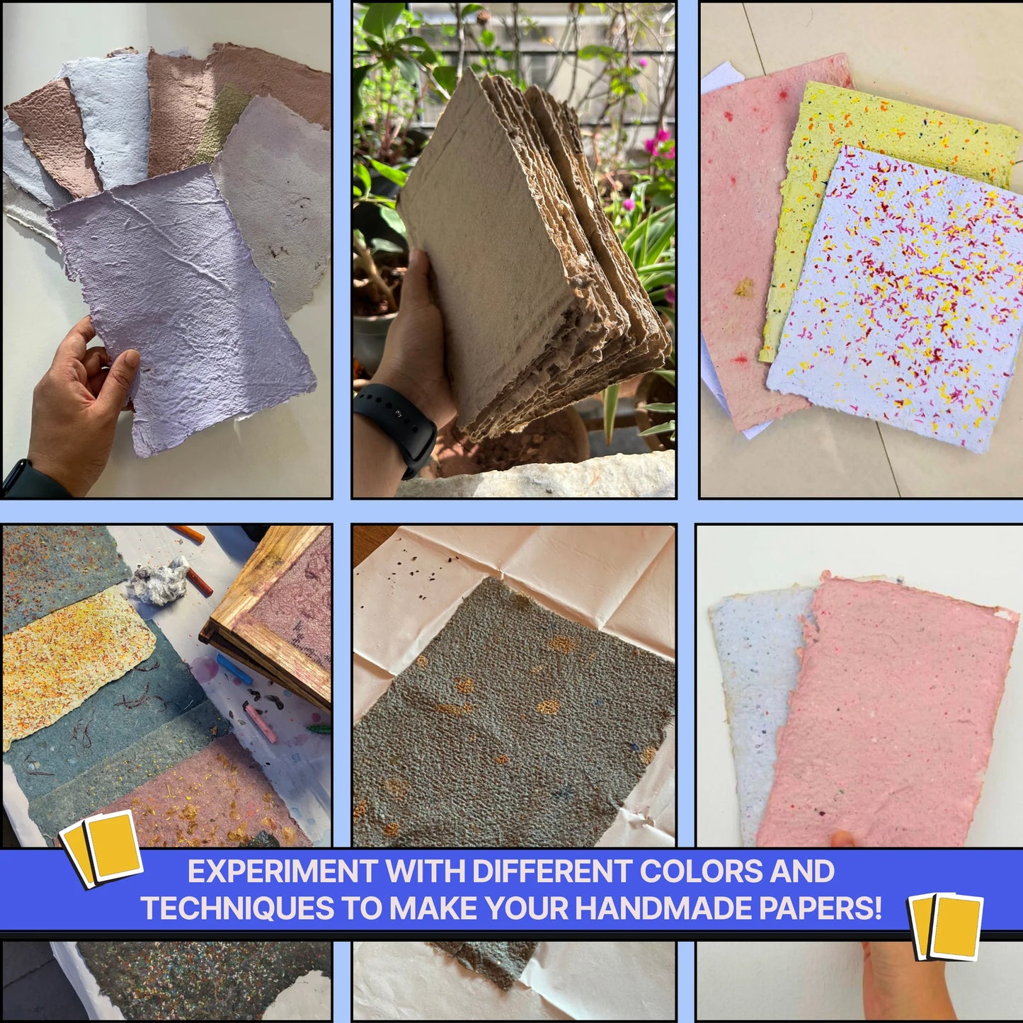DIY COMBO : DIY Handmade Paper Kit & DIY Solar Printing Kit