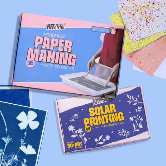 DIY COMBO : DIY Handmade Paper Kit & DIY Solar Printing Kit