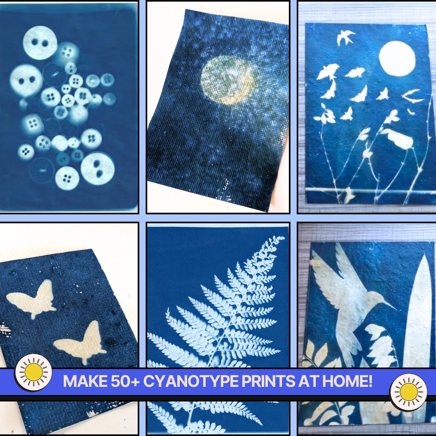 DIY COMBO : DIY Handmade Paper Kit & DIY Solar Printing Kit