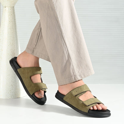 Leaf High Compression Double Strap Heel Pain and Swelling Care Slippers Unisex
