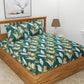 Elastic Fitted Double Bedsheet with Pillow Covers