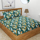 Elastic Fitted Double Bedsheet with Pillow Covers